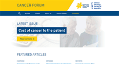 Desktop Screenshot of cancerforum.org.au