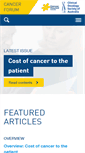 Mobile Screenshot of cancerforum.org.au